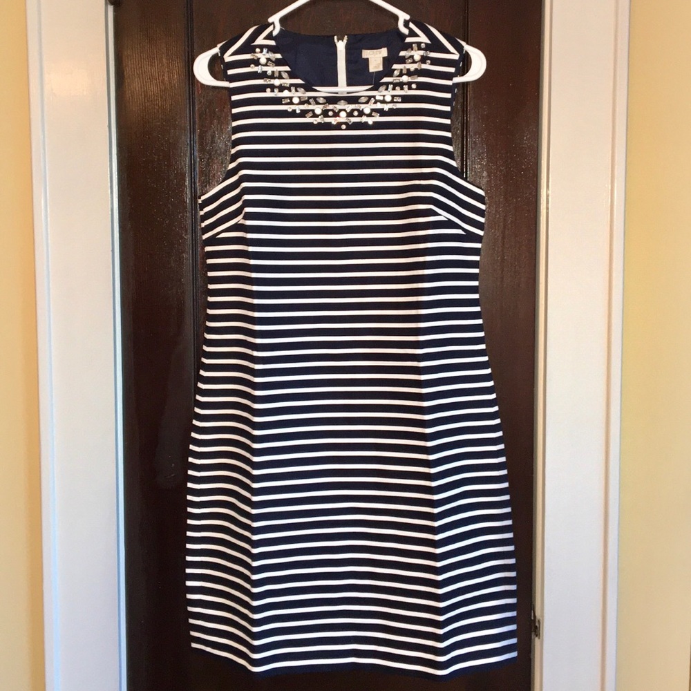 nwt jcrew embellished sheath dress e7753
